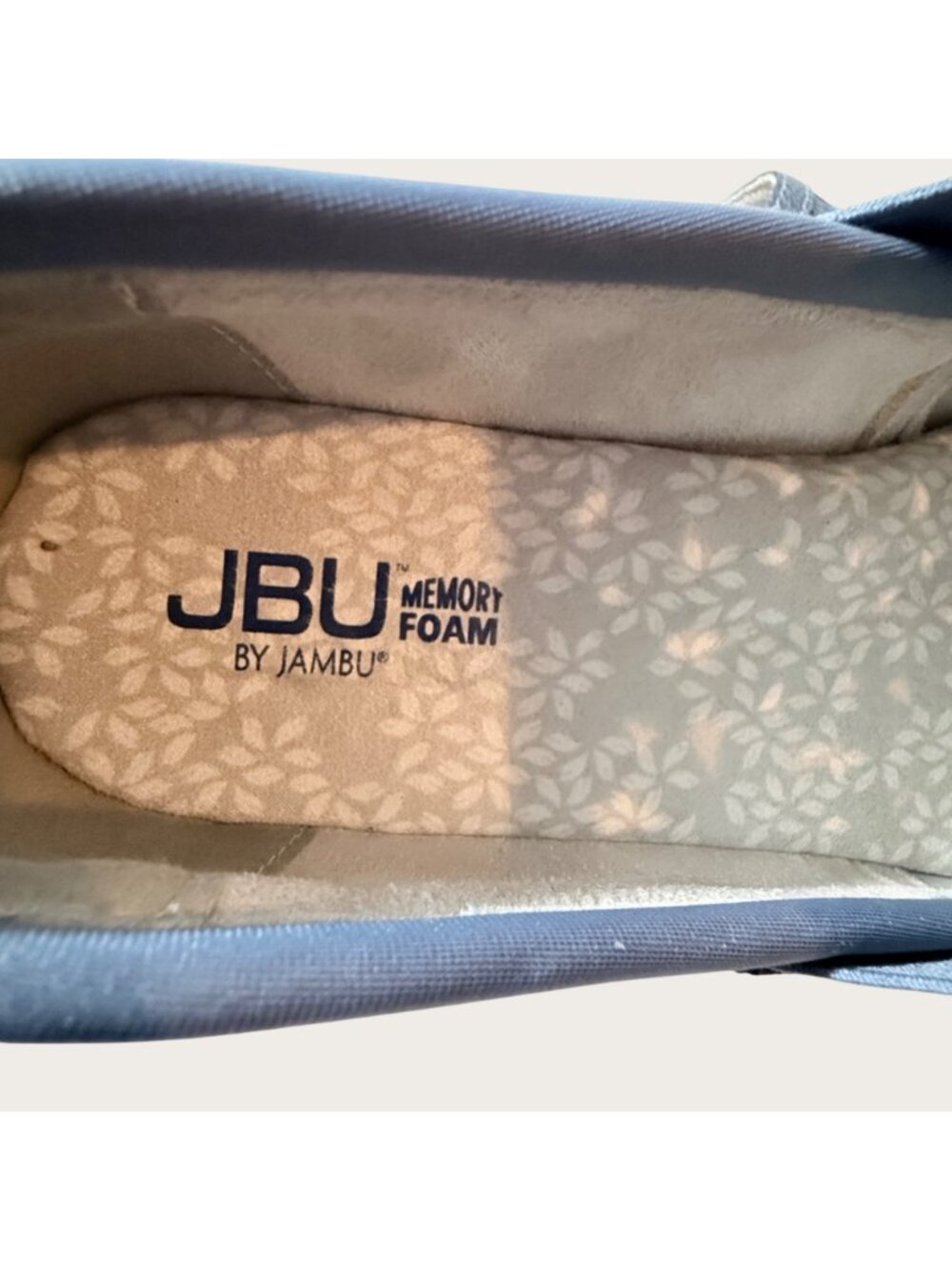 JBU Jambu Wildflower Moc Vegan Perforated Slip-On Shoes Womens Size 8.5M Blue - Picture 9 of 9